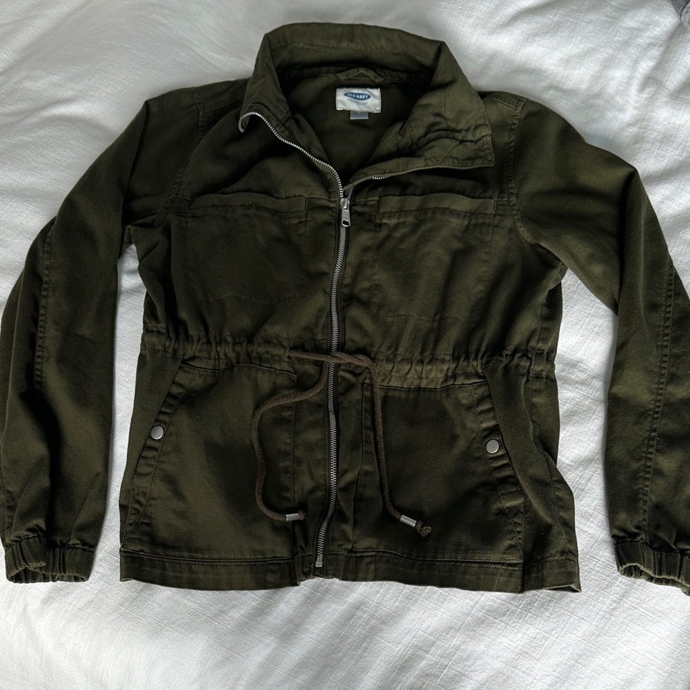 Old Navy women’s Dark Green Utility Jacket size M